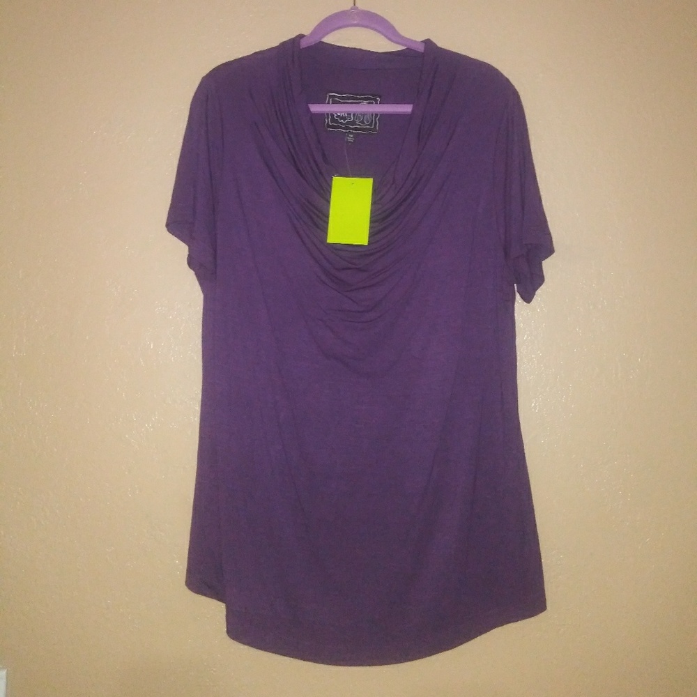 Purple blouse new 1X